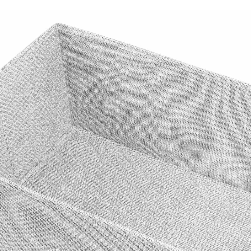 Commode 8 tiroirs Dasharath, Gris clair