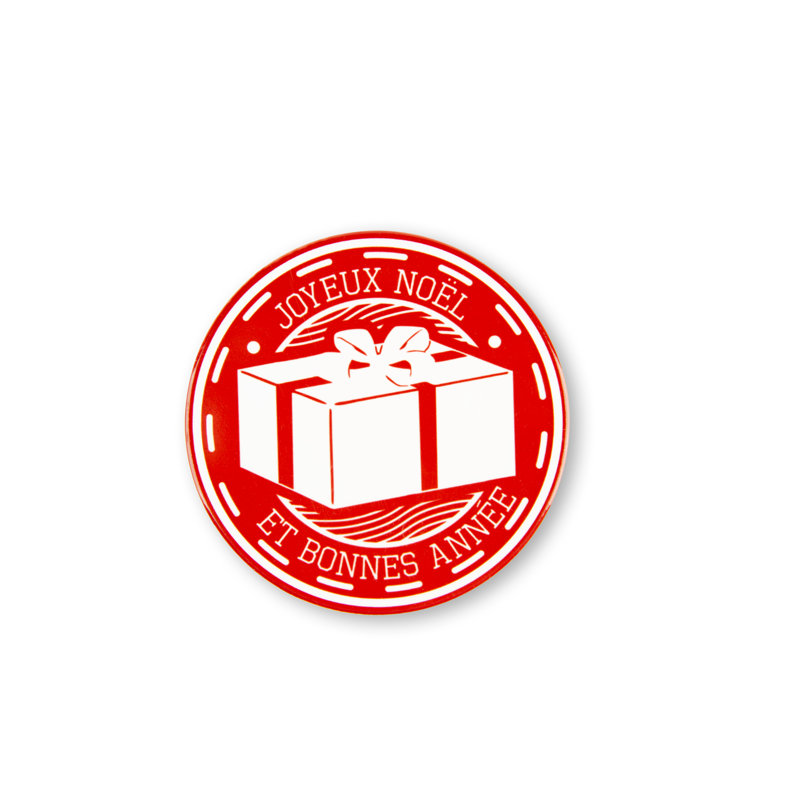 Christmas Stamp Round 6 Piece Coaster Set