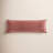 Stonewashed Cotton Canvas Solid Color Classic Chic Modern Rustic 14x42 Long Lumbar Pillow-101228960