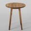 Tori Round Acacia Solid Wood Outdoor Side Table - 50 cm W 50 cm D-574462212