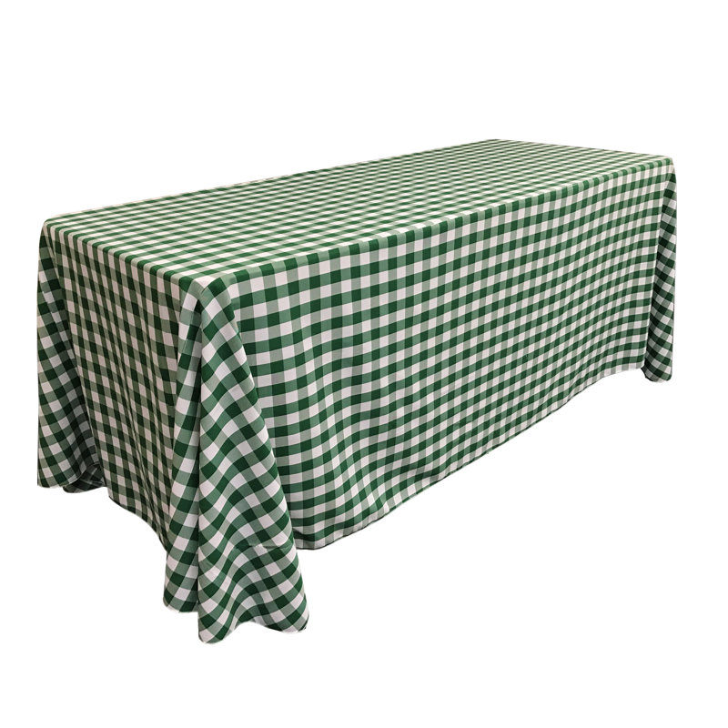 Nappe à carreaux vichy, Vert forêt, 132 po x 90 po