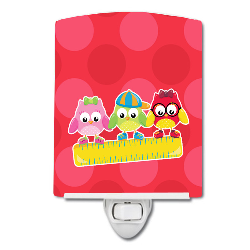 Back to School Birds Ceramic Night Light