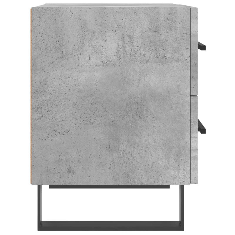Introduce an air of modern charm to your interior with these bedside cabinets!, Concrete Grey