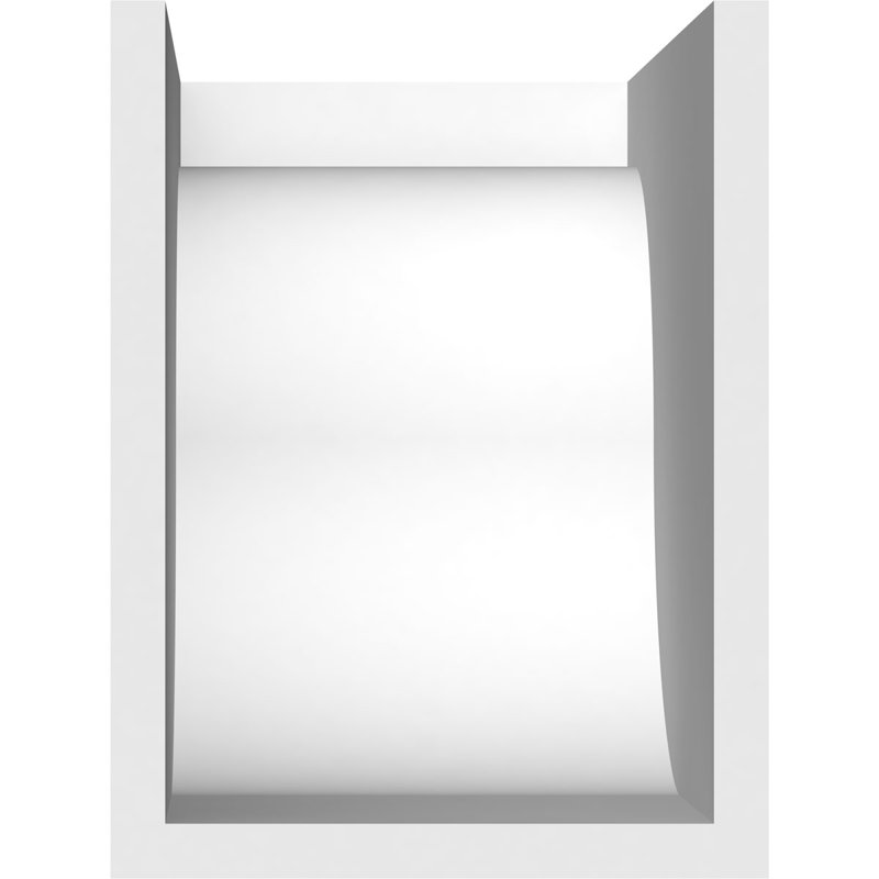 Queue de chevron standard en PVC de qualité architecturale Del Monte, H 8 po x L 6 po x P 12 po