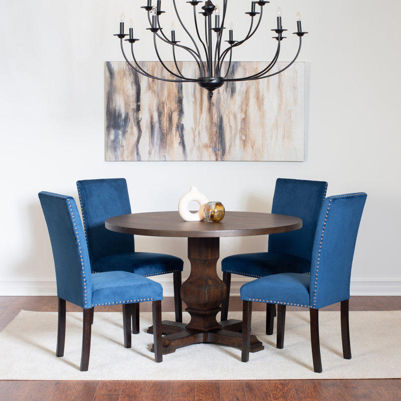 Ensemble repas pour quatre personnes, Bleu