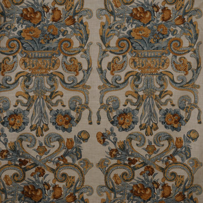 Baroque Floral Canvas Fabric