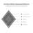 3D Window Film Removable Retro Geometric Design