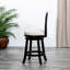 Tabouret pivotant à hauteur de comptoir 24 po avec siège en tissu beige - look tendance et stable et élégant-2048870823-2048870821