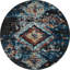 Tapis bleu marine / brun Kitley Southwestern-1641300827