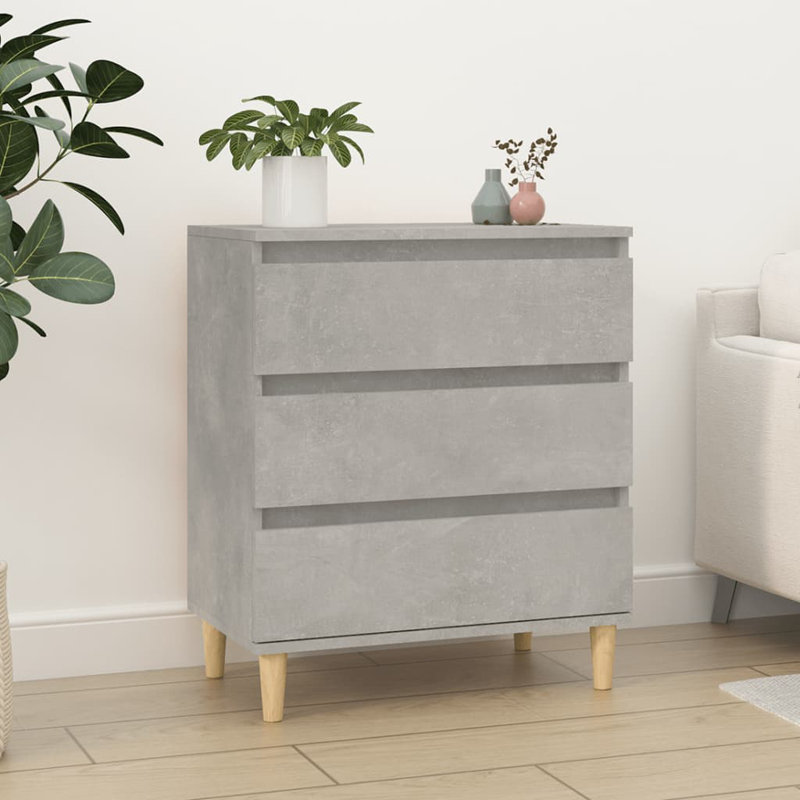 Caraban 60cm Sideboard, Light Grey/Oak