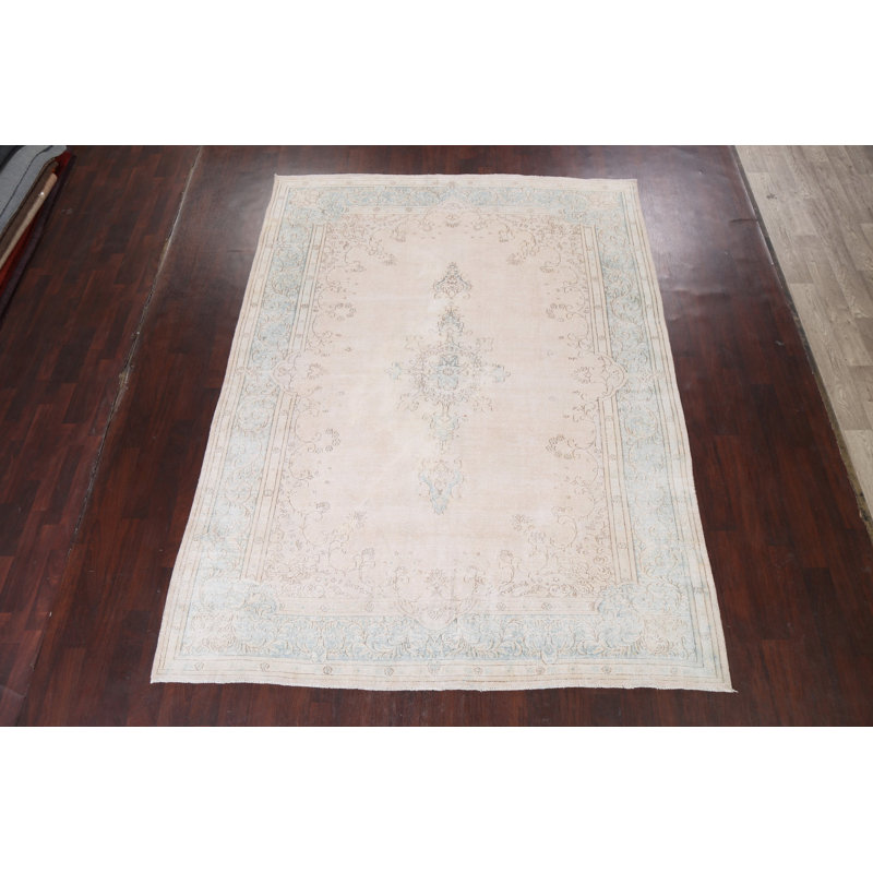 Tapis traditionnel délavé discret 8 x 11
