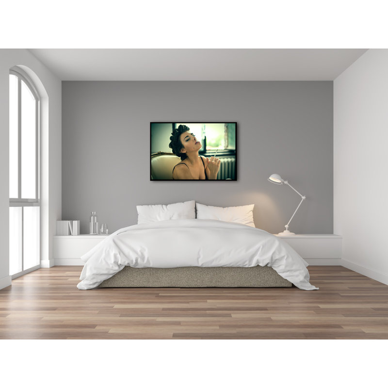 Satisfaction - Print on Plastic / Acrylic, Black Frame, 80cm H x 120cm W x 10cm D