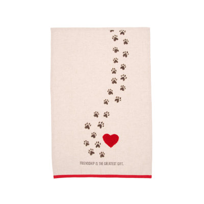 Serviette Paw Prints Forever Friendship