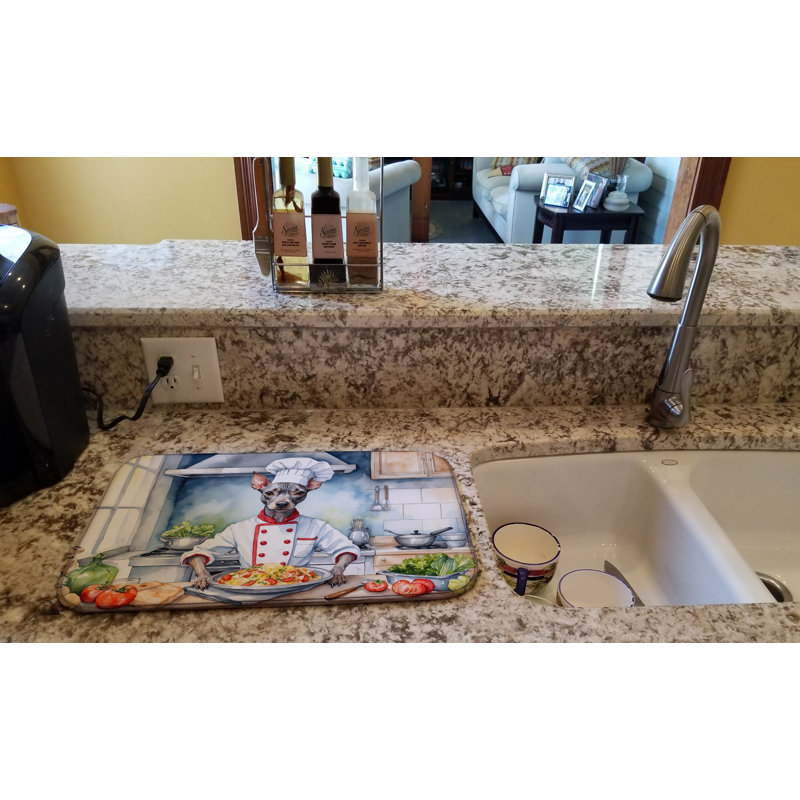 Tapis de séchage American Hairless Terrier The Chef