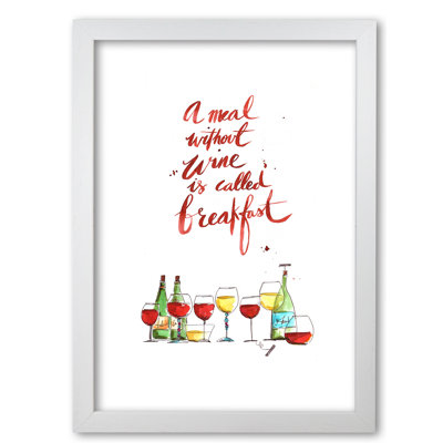 A Meal Without Wine - Single Picture Frame Print