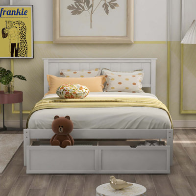 Platform Bed with Under-bed Drawers