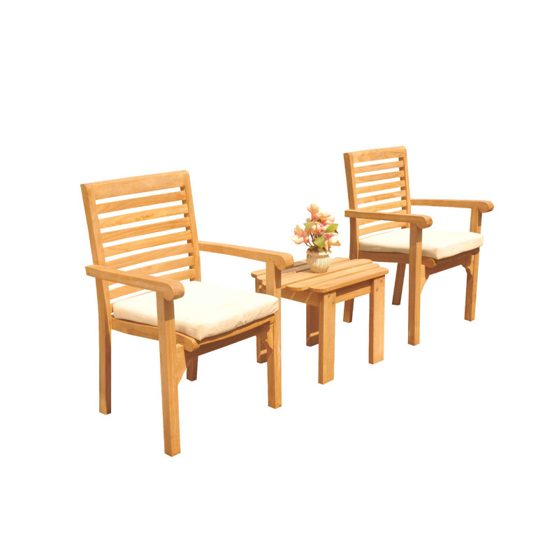 Hari Outdoor 3 - Piece Teak Bistro Set