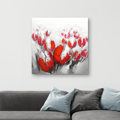 tulips - 32"x32" art on canvas