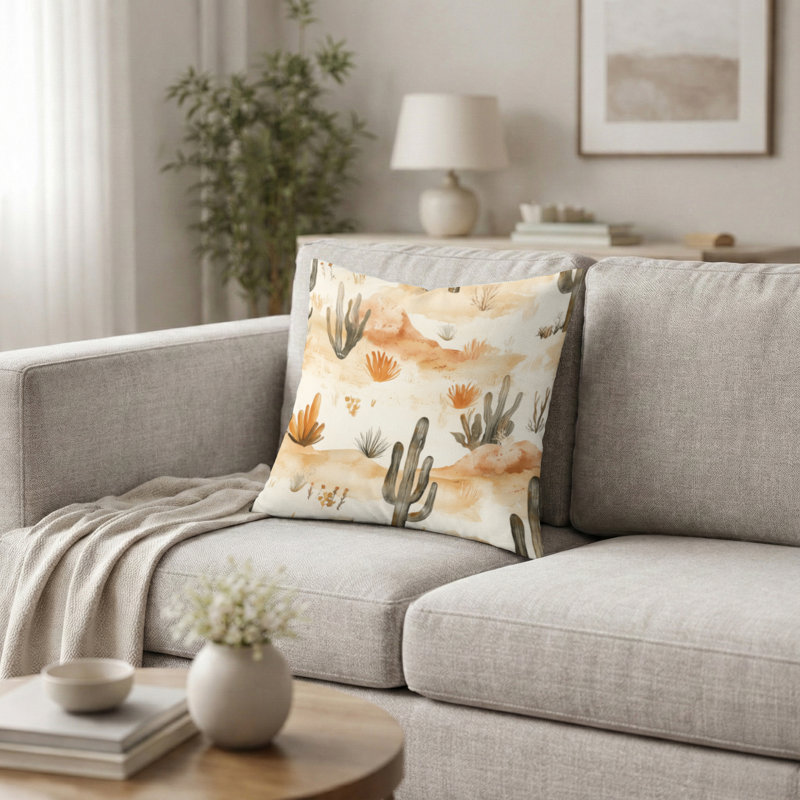 Coussin décoratif abstrait Abstract, H 20 po x l 20 po