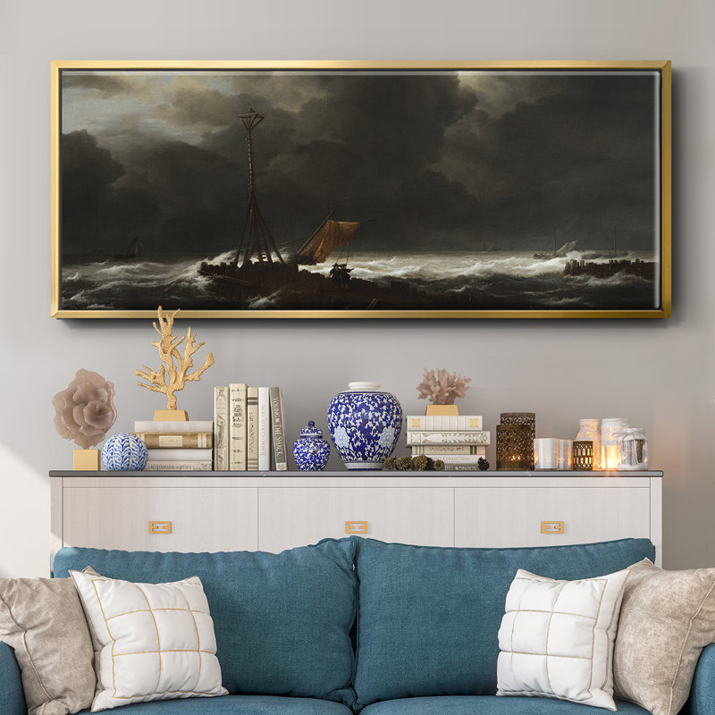 Rough Sea- Framed Canvas