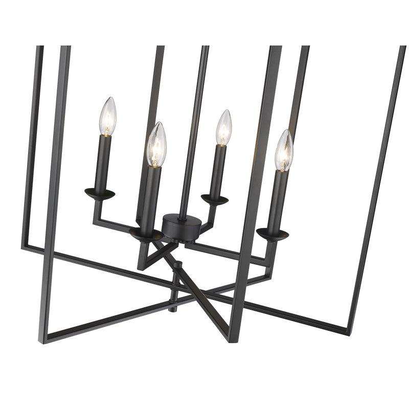4 - Light Dimmable Lantern Geometric Chandelier