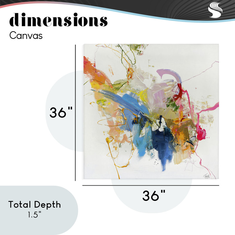«Confident Pink Abstraction Canvas», conception par Design Fabrikken
