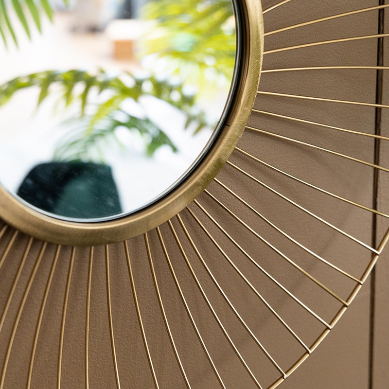 Ensemble de 3 miroirs muraux abstraits