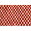 Tapis décoratif rouge/orange en laine de conception unique 6 pi 7 po x 8 pi 4 po noué à la main New Age