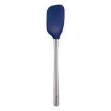 Tovolo Flex-Core Stainless Steel Handled Spoonula, Silicone Spoon Spatula Head With Ergonomic Grip Stainless Steel Handle, Dishwasher-Safe Kitchen Utensil