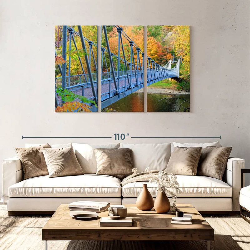 Blue Bear Mountain Bridge, 48" H x 74" W