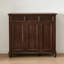 Banc de rangement en bois manufacturé brun