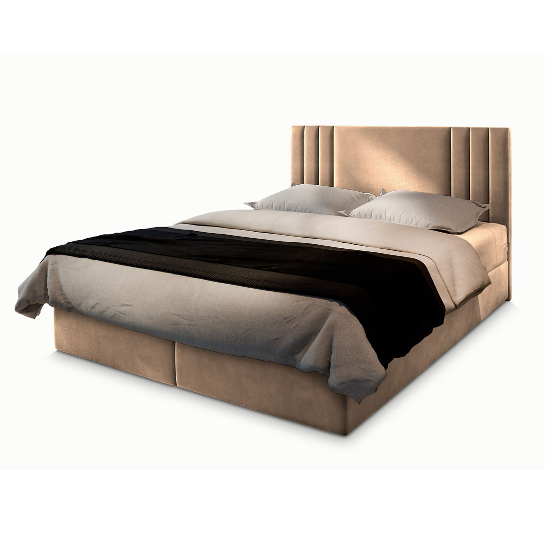 Boxspring Romanson mit Matratze und Topper