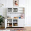 63" W Large Kitchen Hutch Cabinet-703023285