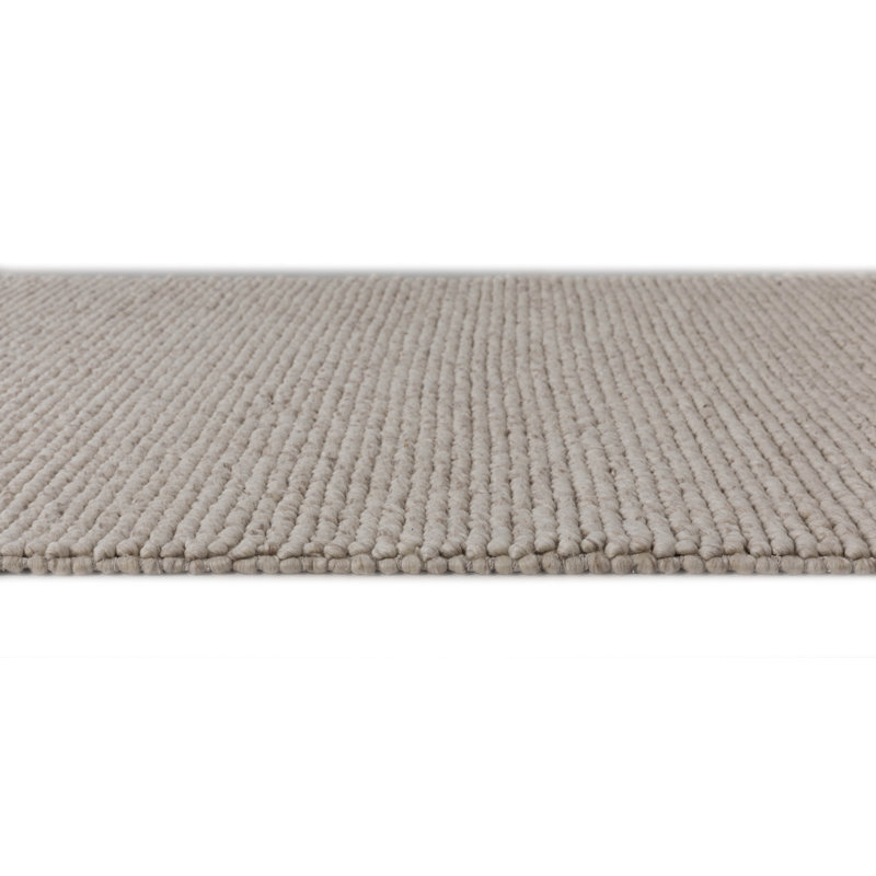 Tapis en laine et polyester tissé à plat Alethea, Rectangulaire 3 pi x 5 pi, Beige