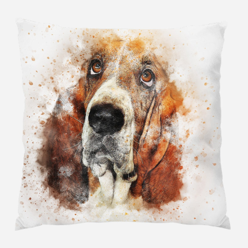 Coussin pour chien Eldredge, Microsuède, Intérieur