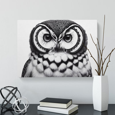 Unreal Owl - Wrapped Canvas