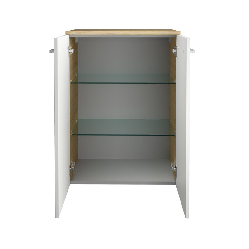 Bathroom Cabinet, Light brown/white