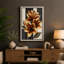 Golden Lotus Blooms Botanical - Wrapped Canvas-1690371824-1690371832
