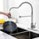 Maiguoone Single Handle Kitchen Faucet Pull Down Sprayer Sweep Stream Spray Mode with Deck Plate