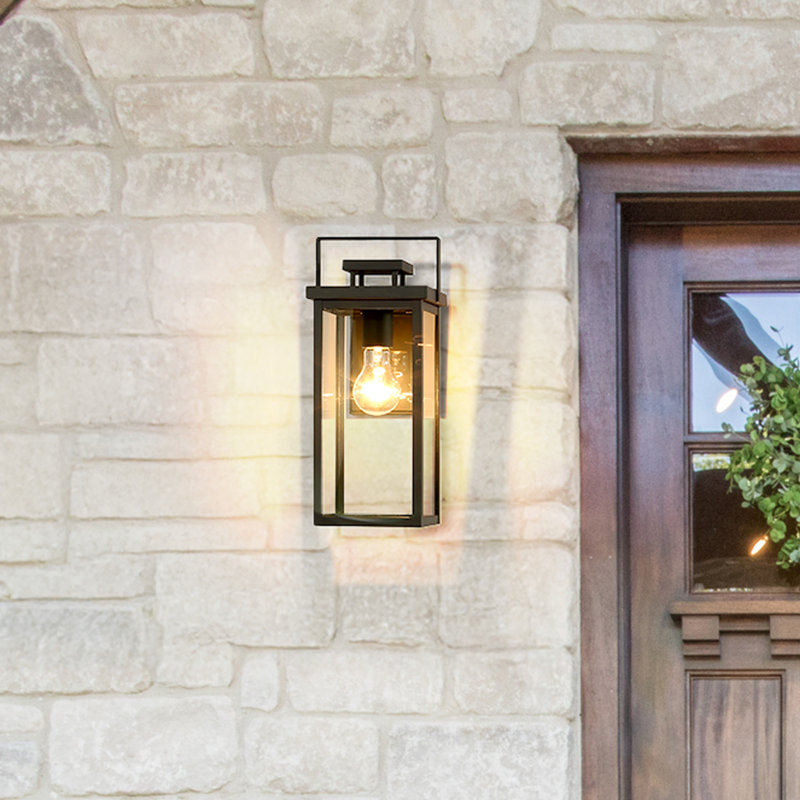 Hunter Timbergrove Outdoor 1 Light Medium 14 Inch Wall Light, 14.25” H x 6.25” W x 7.75” D