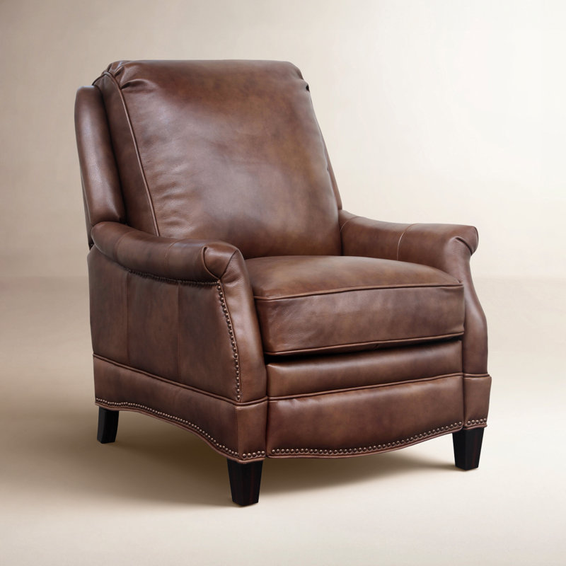 Dunlevy Recliner, Wenlock Tawny Split Grain Leather
