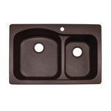 Gravity 33" L x 22" W Double Basin Undermount Kitchen Sink