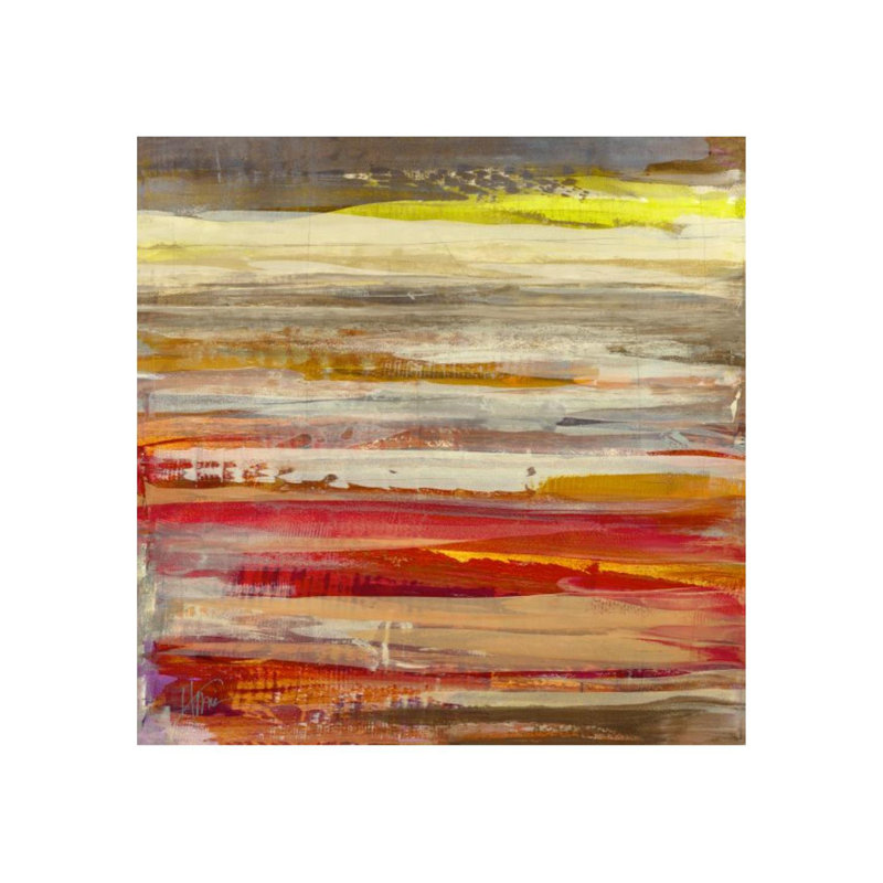 Pomegranate I Painting by Maeve Harris, 47" H x 47" W x 1.5" D, Outdoor