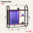 Eiser 34" LED Wall Mounted Shelf and Adjustable Hanging Display Rack Bookshelf with 6 S-Hooks