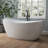 66'' Freestanding Tub Deep Soaking Acrylic Bathtub
