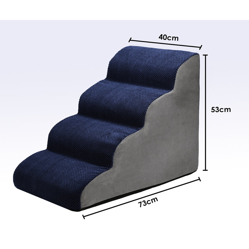 Escalier pour animaux Sponge, Bleu marine / gris