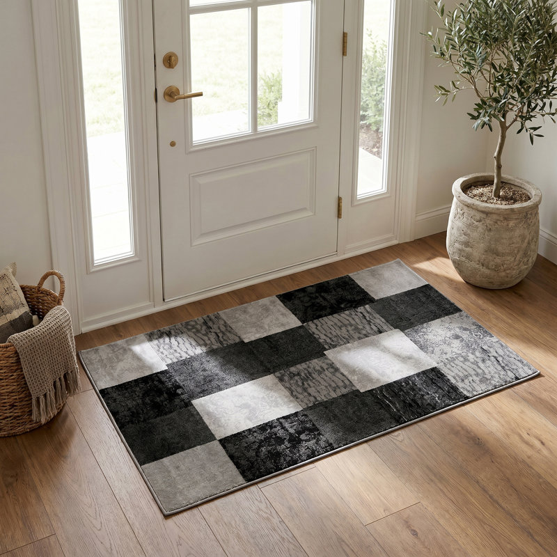 Tapis de couloir abstrait à motif abstrait 2 pi 3 po x 12 pi 2 pi x 12 pi Branch Collection, Rectangulaire 3 pi x 5 pi