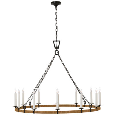 Darlana 12 - Light Wagon Wheel Chandelier