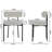 Malagon Modern Dining Chairs Set of 2, Round Upholstered Seats with Black Metal Legs, Contemporary Kitchen & Dining Room Chairs, Comfortable Padded Seating for Home, Restaurant or Cafe, Sturdy & Stylish Design-1488292802
