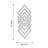 Abstract Geometric Metal Wall Décor